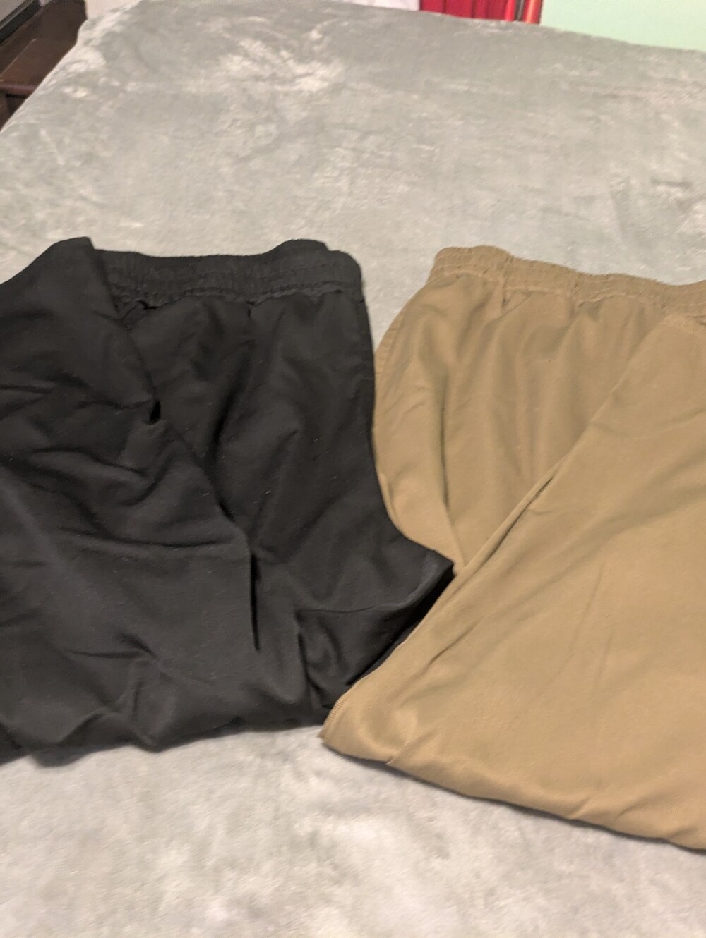 Men’s big & tall 6XL linen-style cargo capri pants bundle
